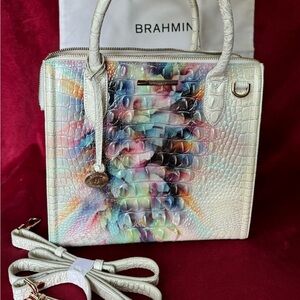BRAHMIN Prism Ombré Melbourne Small Caroline crossbody satchel